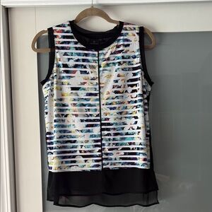 Worthington Black Blouse Elegant Top